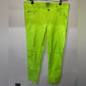 Tripp NYC neon yellow skinny jeans, size 11
